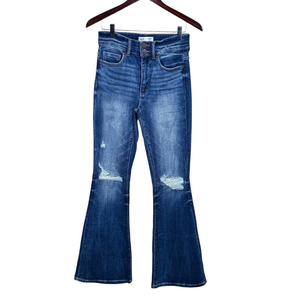 Buckle BKE Parker Universal Fit High Rise Flare Stretch Jeans 25x34 (28x34) EUC